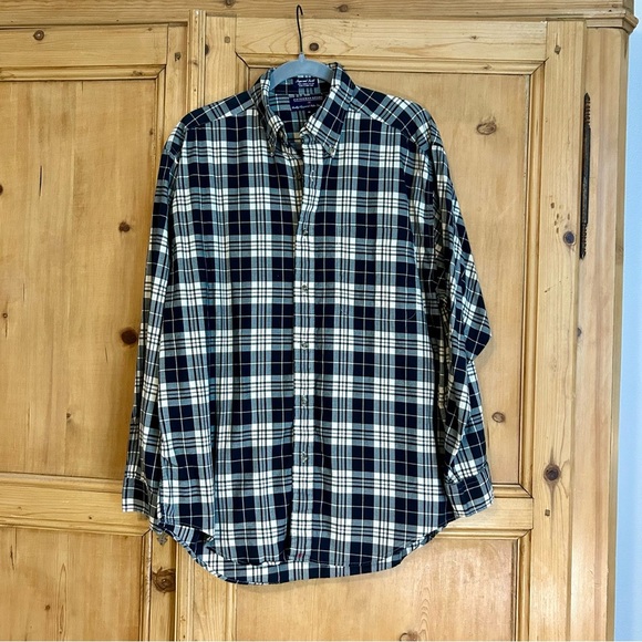 Vintage Hathaway Sport Comeed Cotton Plaid Long Sleeve Shirts - M (Set of 3) - Picture 4 of 9